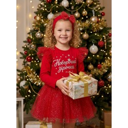 Платтячко з повязочкой "Новорічна зірочка" 7-148